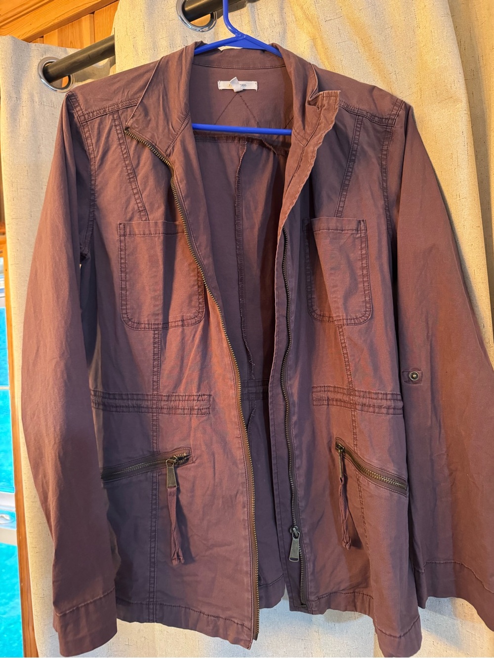 Maurices Women's Utility Jacket in Plum